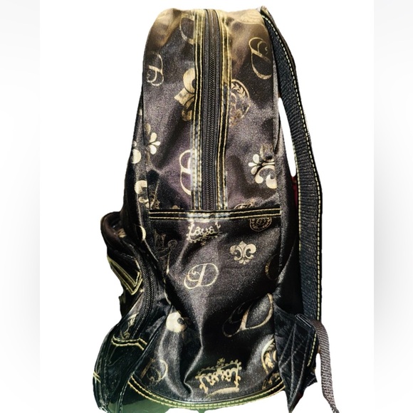 Vintage House of Dereon Backpack Bag Y2K Beyoncé Beehive Monogram Crown Print main image 16